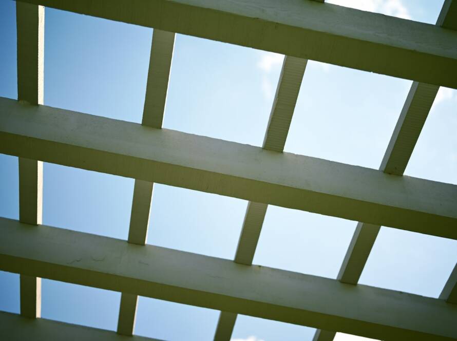 Copertura a lamelle di una pergola