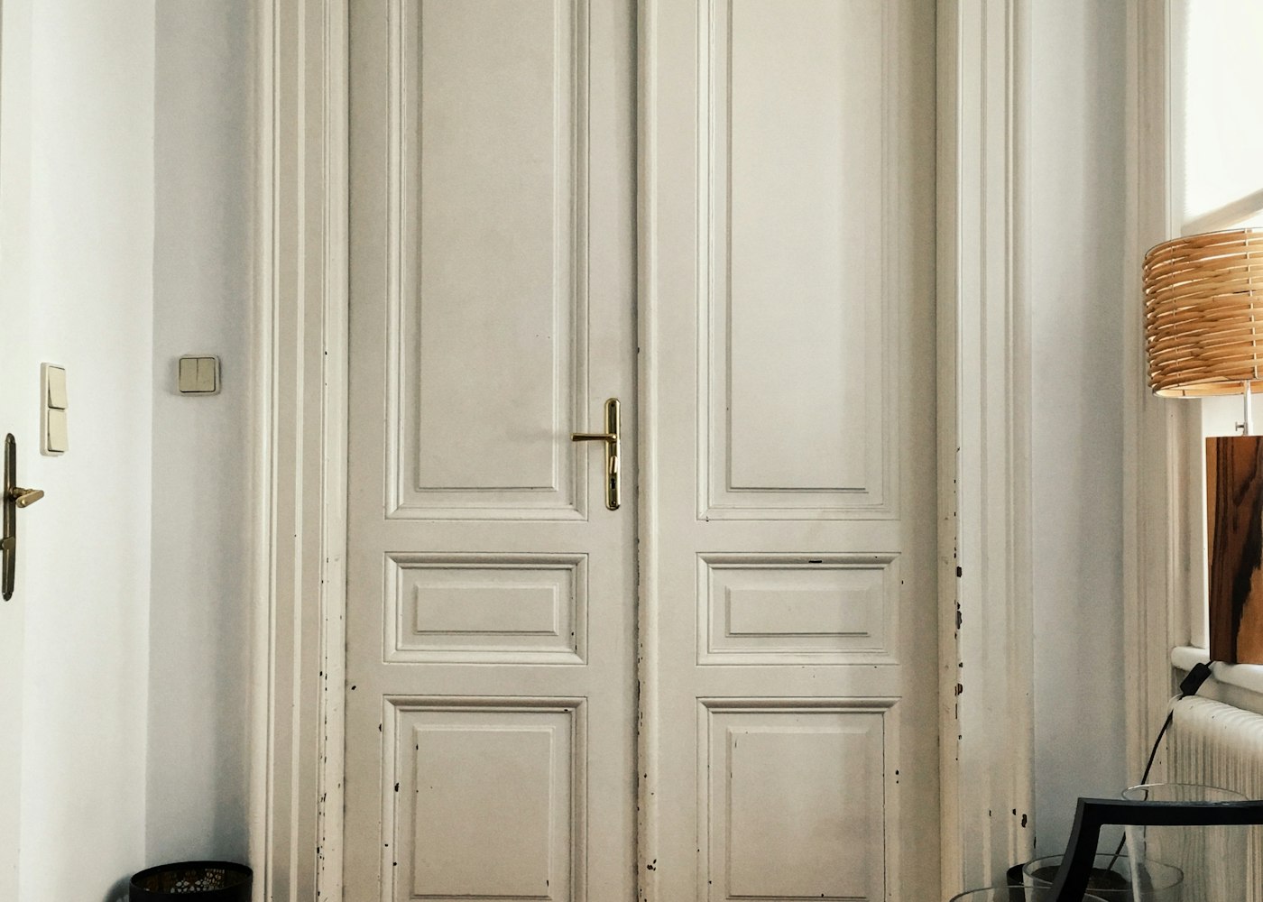 Porta interna bianca a due ante